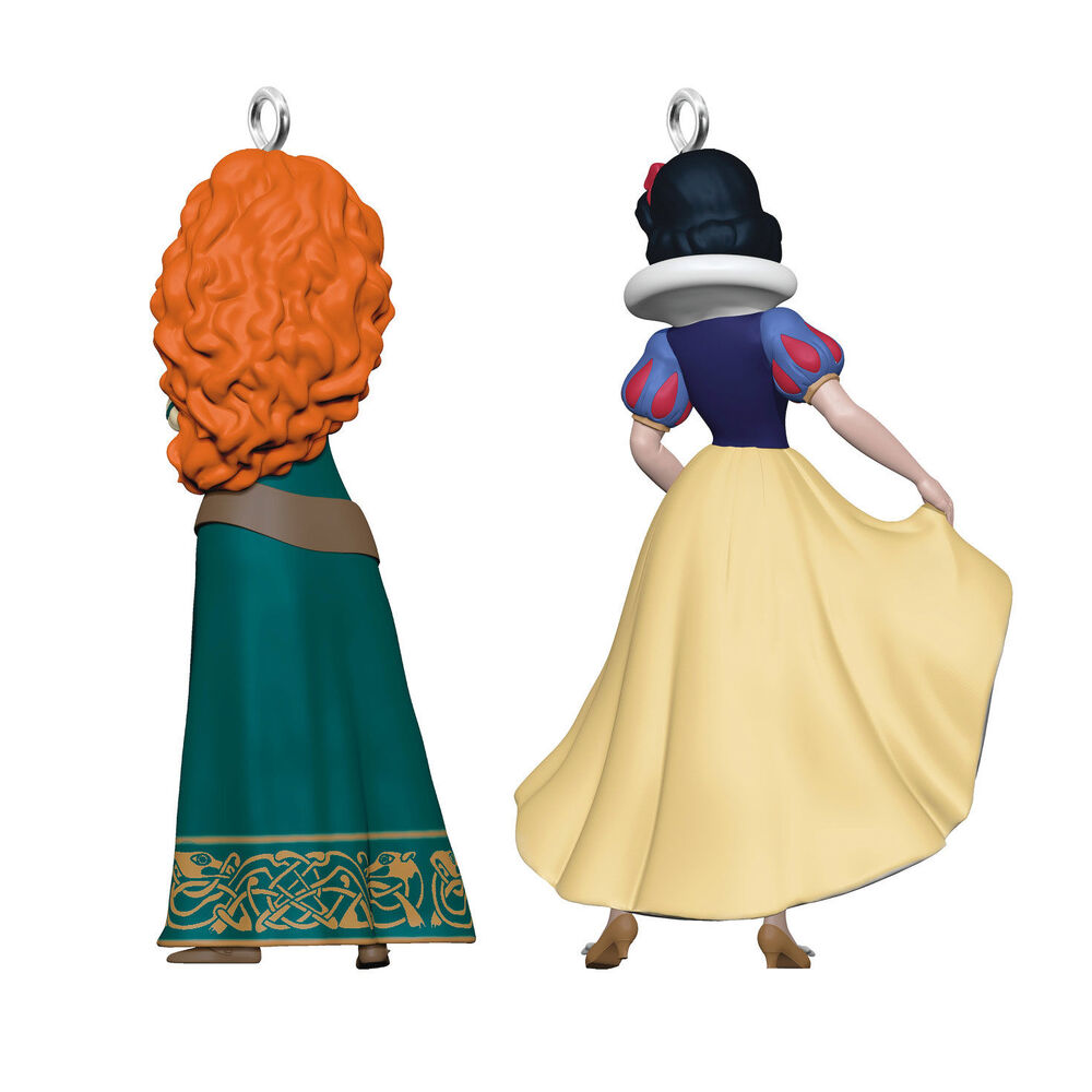 2024 Hallmark Keepsake Ornament - Disney Princesses Merida and Snow White (Mini Set of 2)