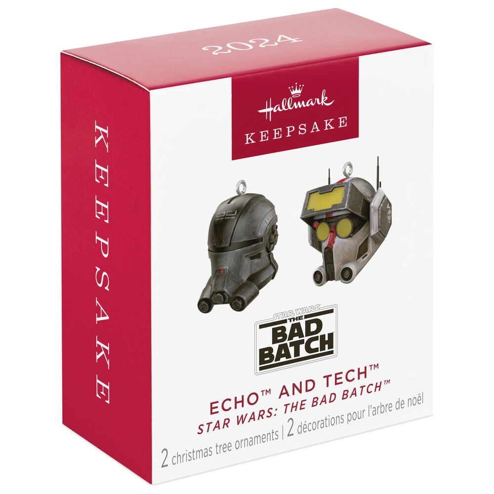 2024 Hallmark Keepsake Ornament - Star Wars: The Bad Batch Echo and Tech (Mini Set of 2)