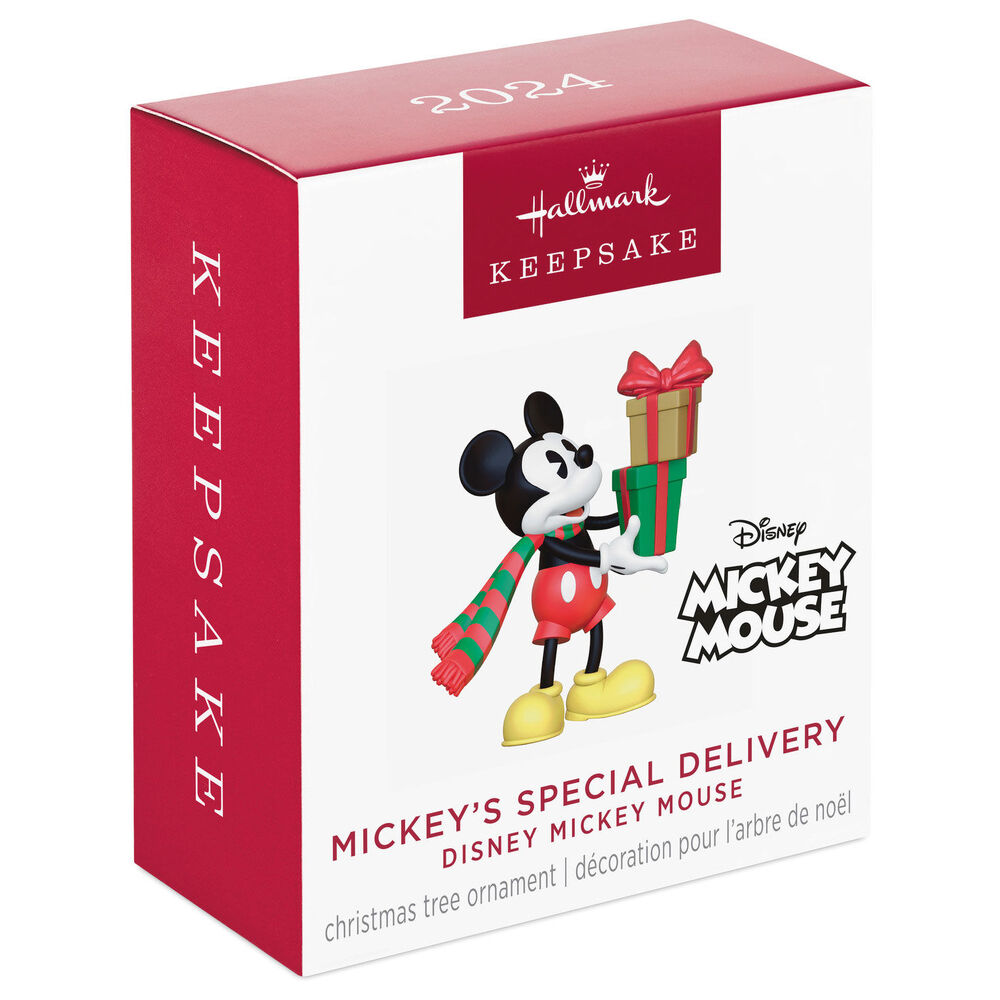 2024 Hallmark Keepsake Ornament - Disney Mickey Mouse Mickey's Special Delivery (Mini)