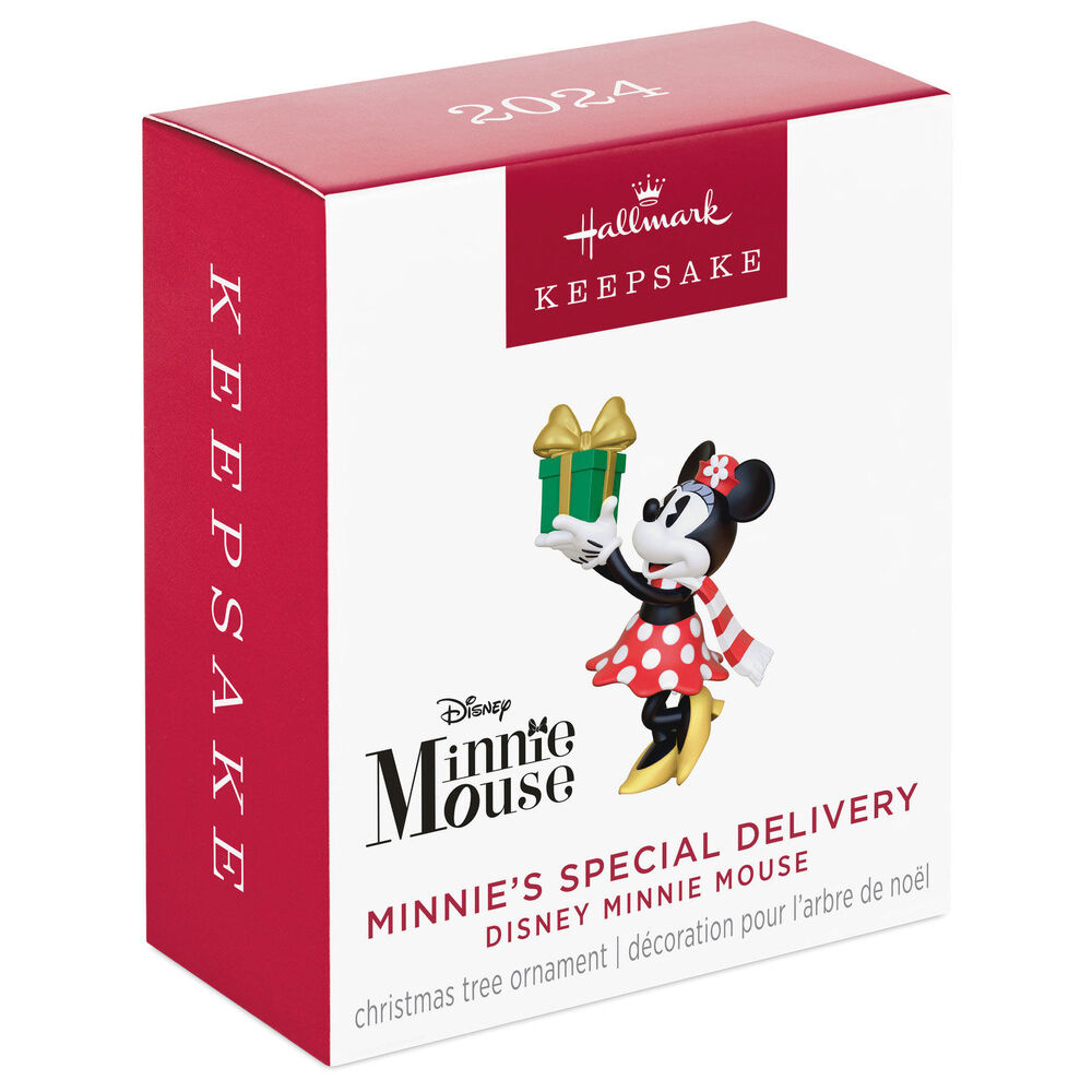 2024 Hallmark Keepsake Ornament - Disney Minnie Mouse Minnie's Special Delivery (Mini)