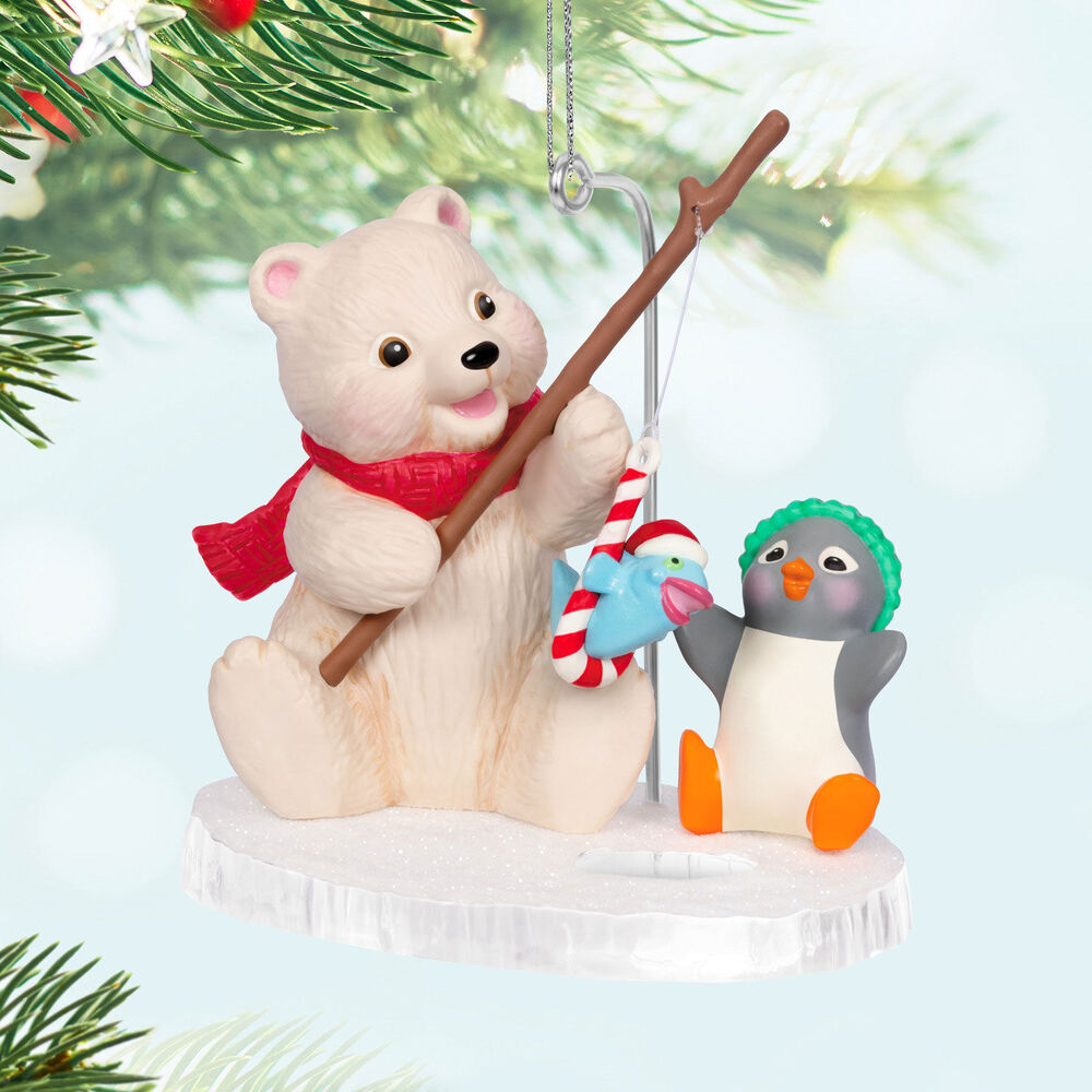 2024 Hallmark Keepsake Ornament - Snowball and Tuxedo Fishing Friends