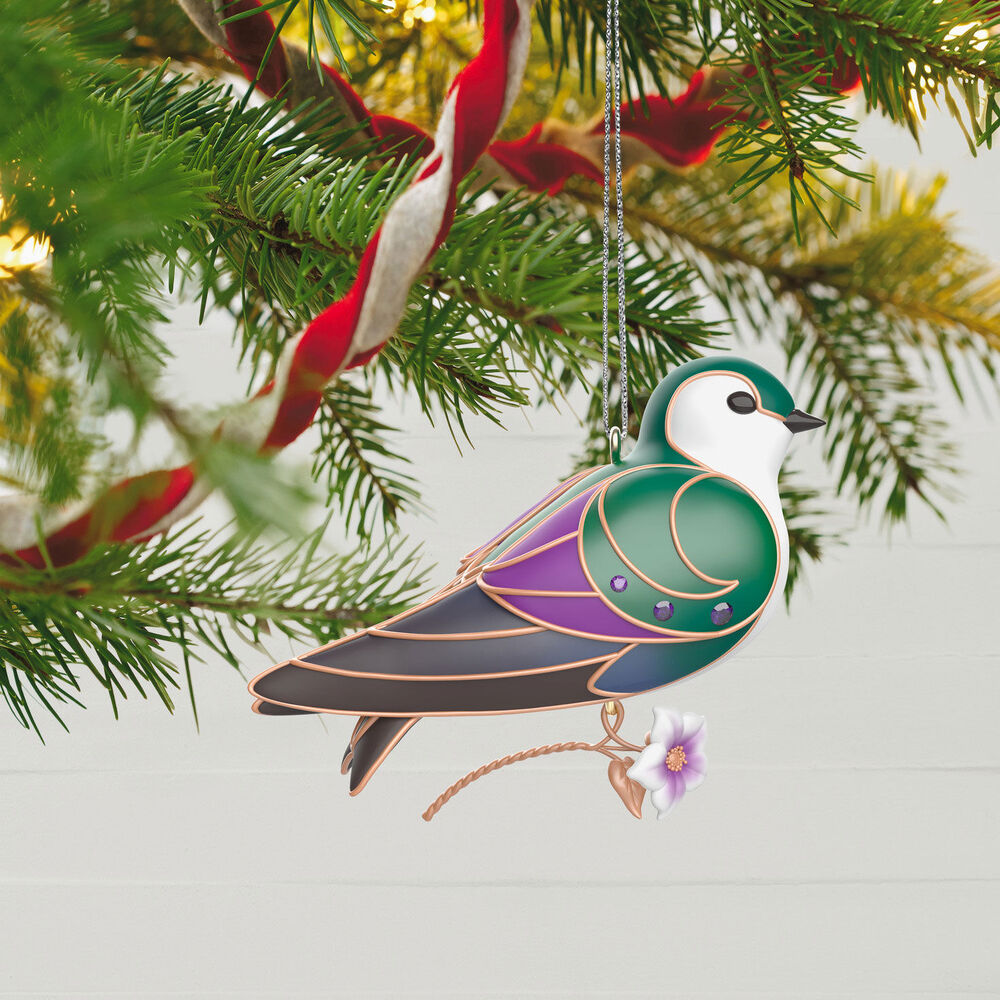 2024 Hallmark Keepsake Ornament - The Beauty of Birds Violet-Green Swallow