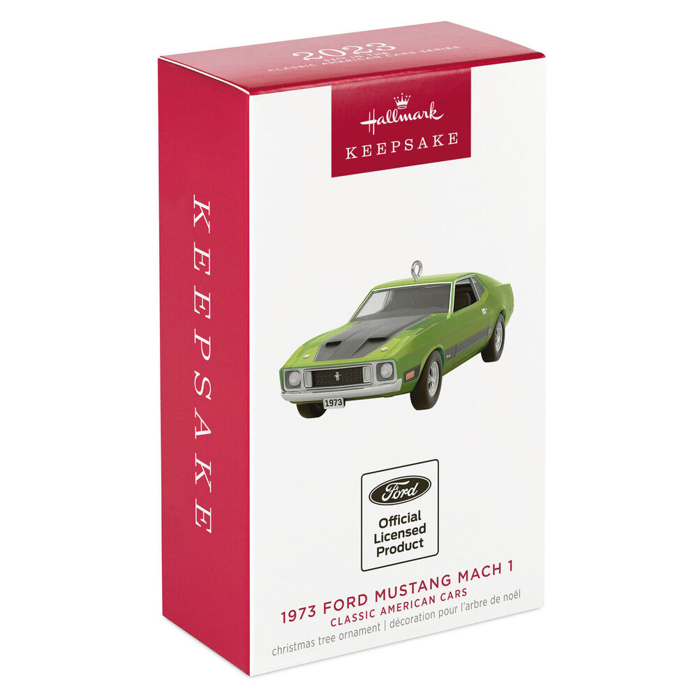 2023 Hallmark Keepsake Ornament - Classic American Cars 1973 Ford Mustang Mach 1 Metal