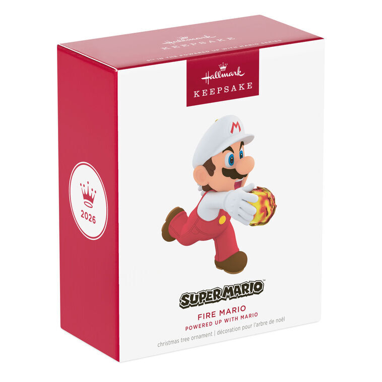 2026 Hallmark Keepsake Ornament - Nintendo Super Mario Powered Up with Mario Fire Mario