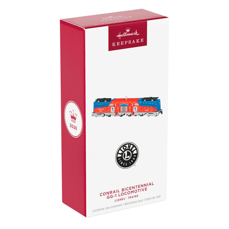 2026 Hallmark Keepsake Ornament - Lionel Trains Conrail Bicentennial GG-1 Locomotive Metal