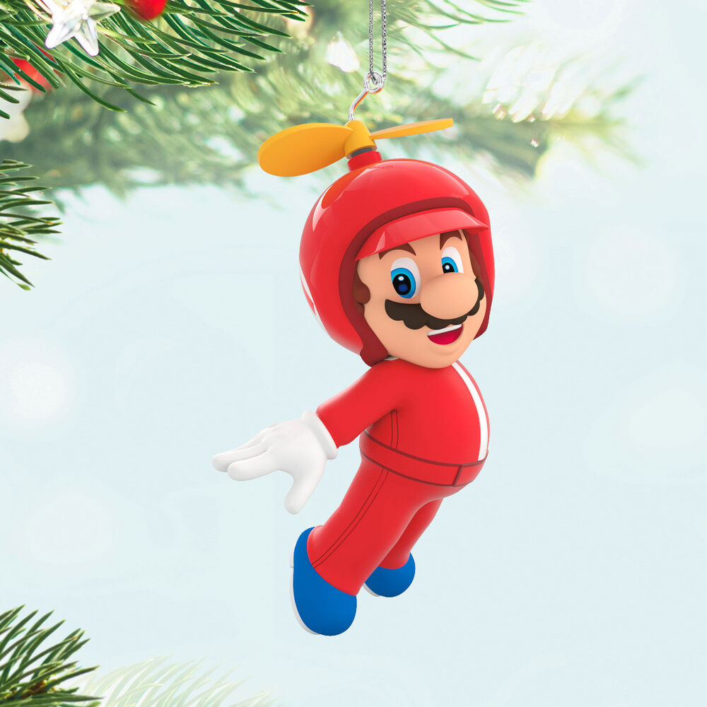 2024 Hallmark Keepsake Ornament - Nintendo Super Mario Powered Up With Mario Propeller Mario