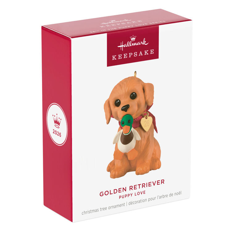 2026 Hallmark Keepsake Ornament - Puppy Love Golden Retriever