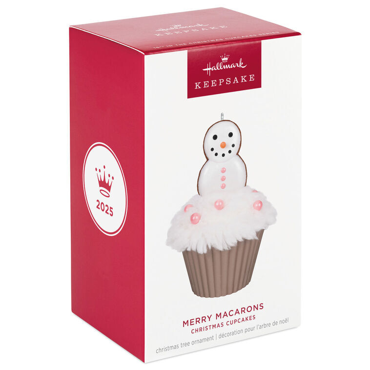 2025 Hallmark Keepsake Ornament - Merry Macarons (16th in the Christmas Cupcakes Series)