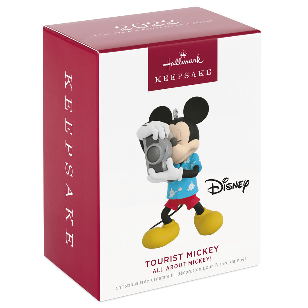 2022 Hallmark Keepsake Ornament - Disney All About Mickey! Tourist Mickey