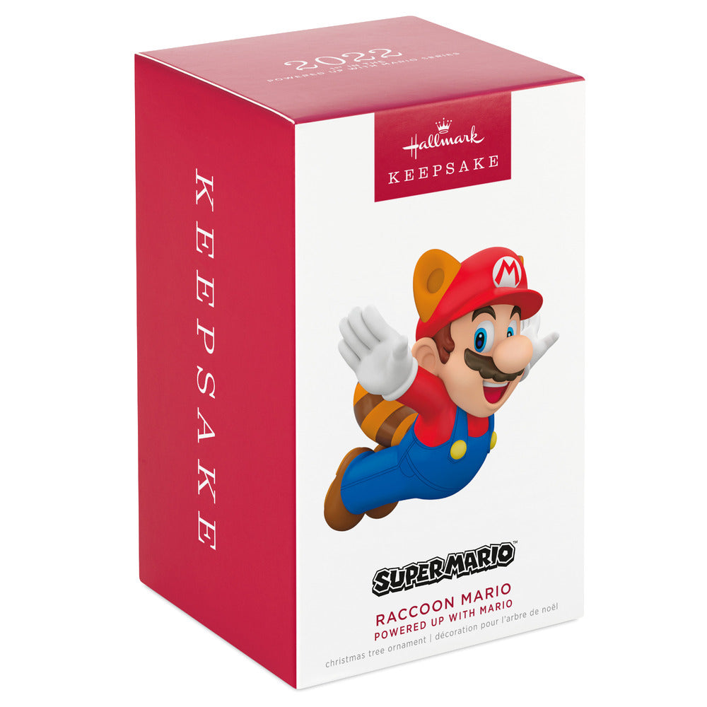 2022 Hallmark Keepsake Ornament - Nintendo Super Mario Powered Up With Mario Raccoon Mario