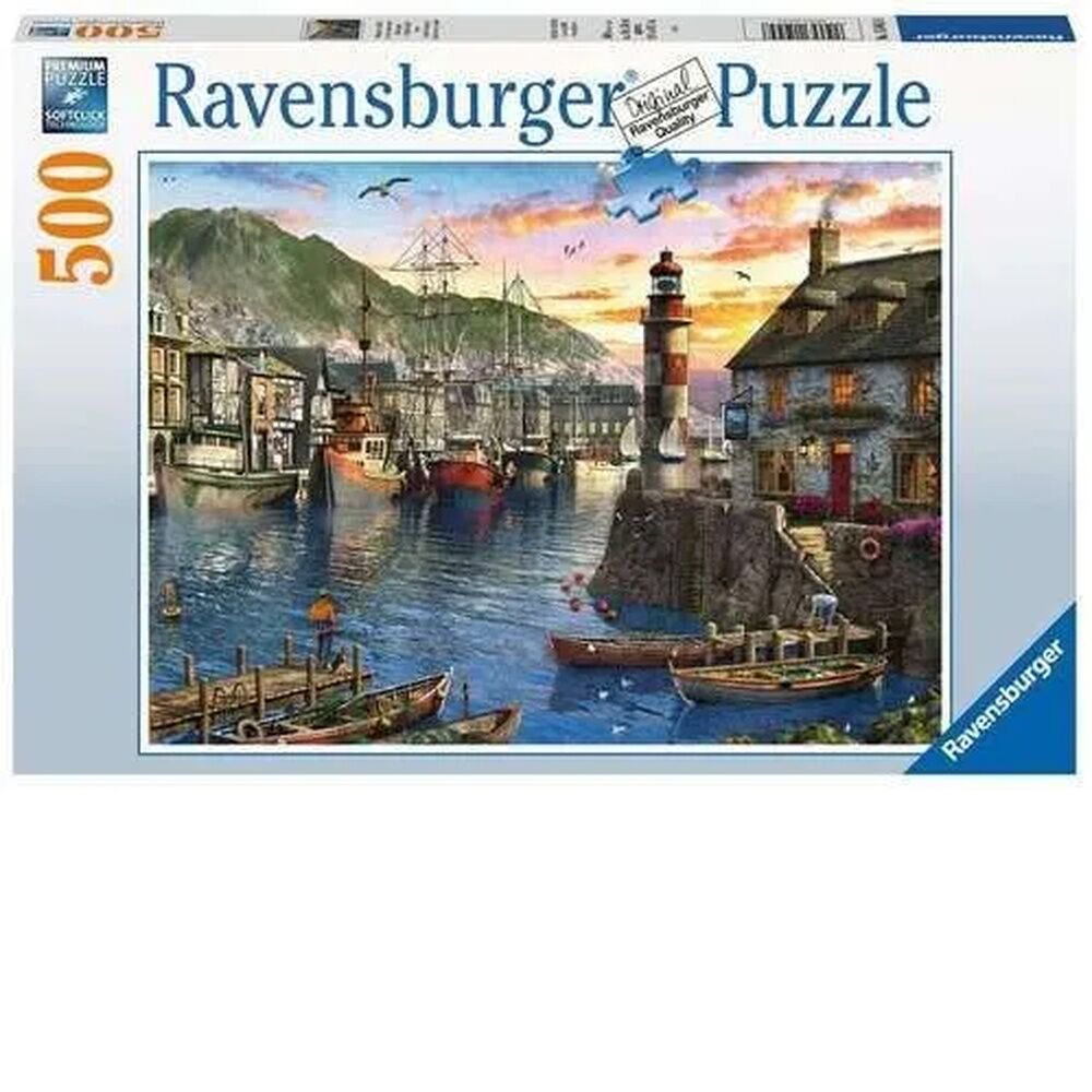 Ravensburger Puzzle 500pc - Sunrise At The Port