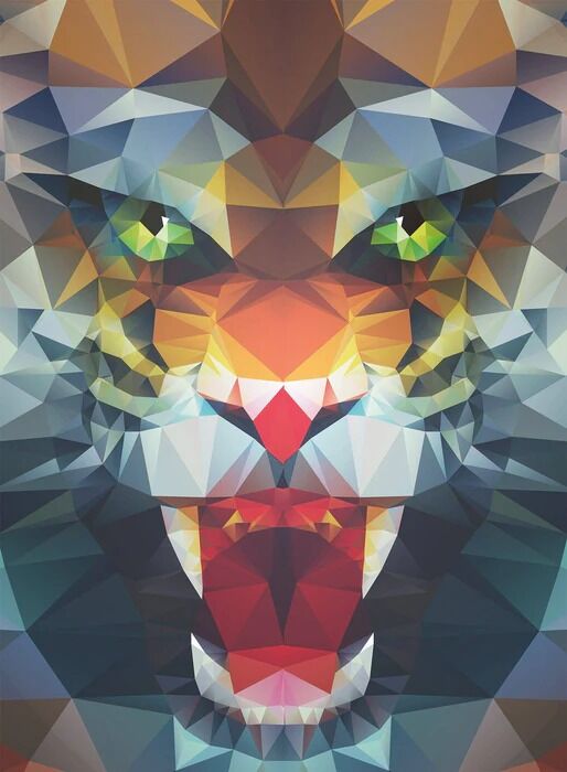 Ravensburger Puzzle 500pc - Polygon Lion
