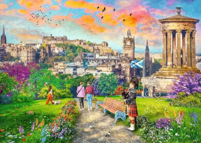 Ravensburger Puzzle 1000pc - Edinburgh Romance