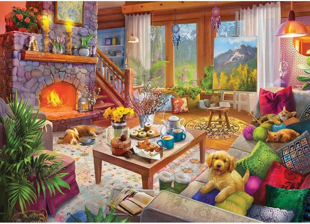 Ravensburger Puzzle 1000pc - Cozy Cabin