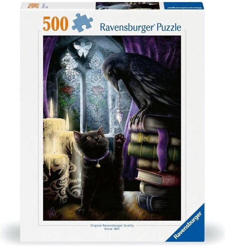 Ravensburger Puzzle 500pc - Black Cat and Raven