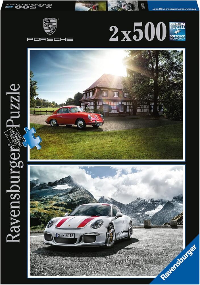 Ravensburger Puzzle 2x500pc - Porsche 356 & Porsche 911