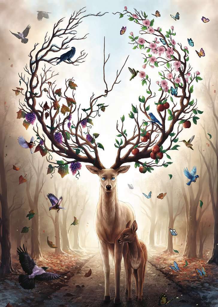 Ravensburger Puzzle 1000pc - Magical Deer