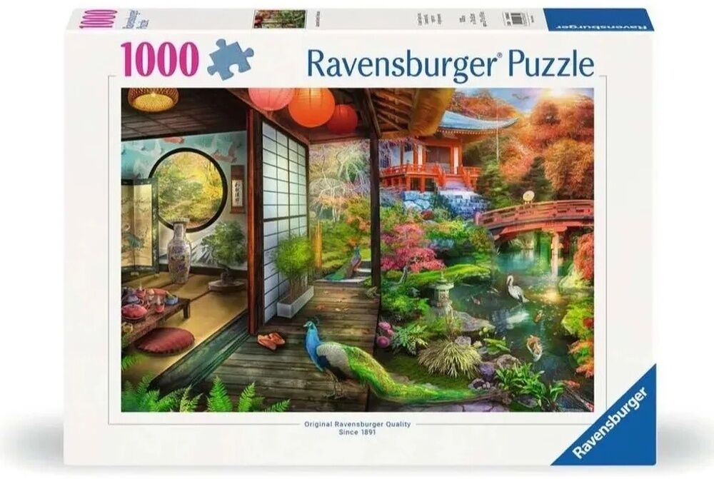 Ravensburger Puzzle 1000pc - Japanese Garden Teahouse