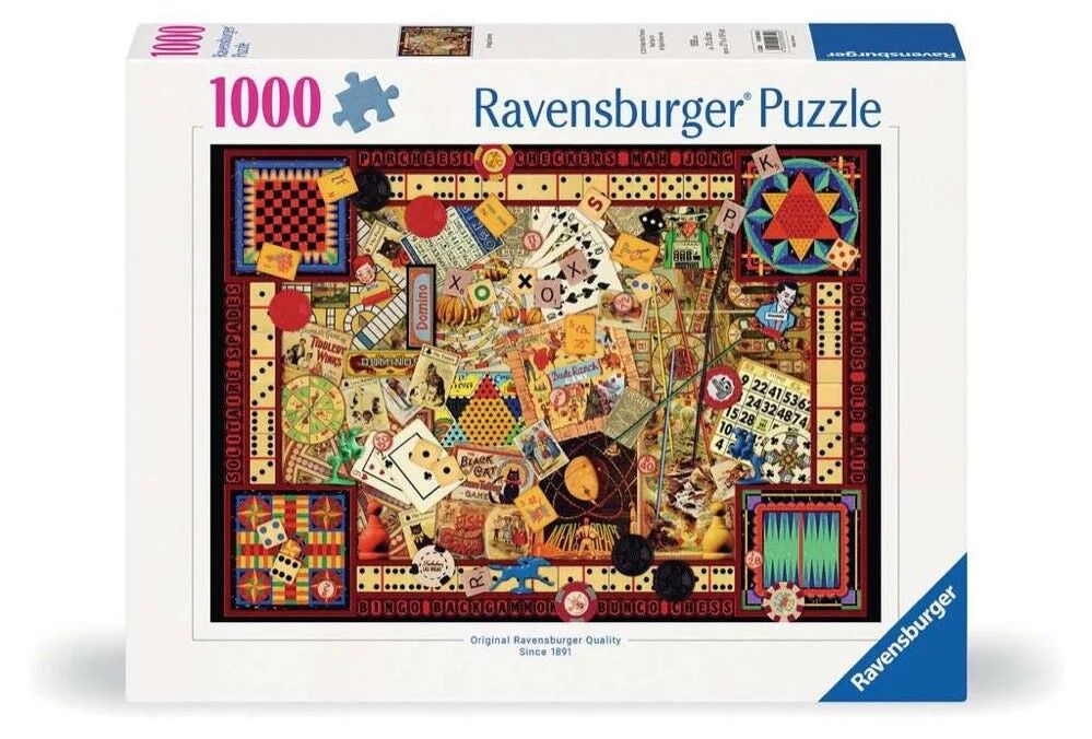Ravensburger Puzzle 1000pc - Vintage Games