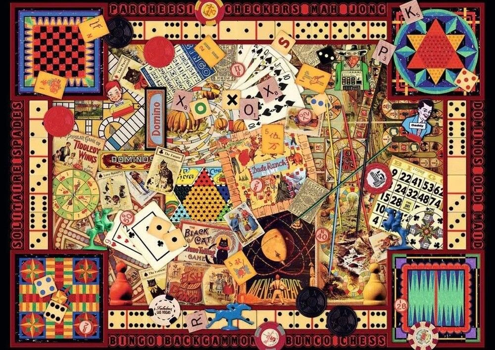 Ravensburger Puzzle 1000pc - Vintage Games