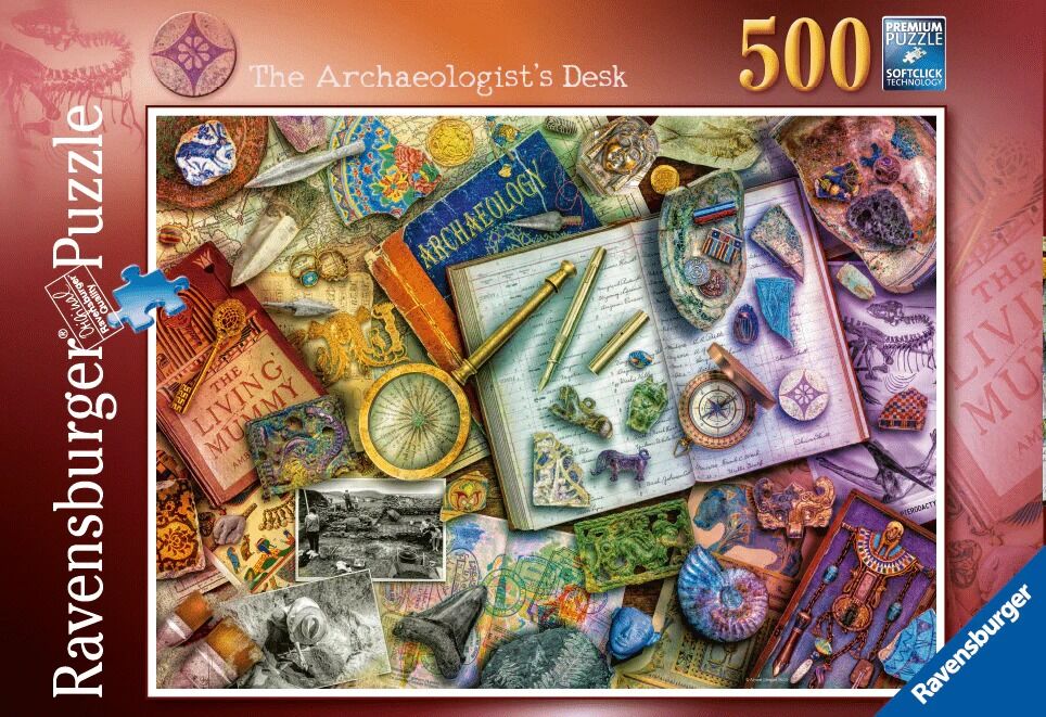 Ravensburger Puzzle 500pc - The Archaeologist's Desk