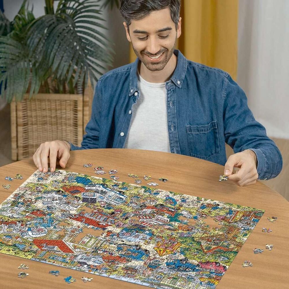 Ravensburger Puzzle 1000pc - Holiday Resort No. 1: The Campsite