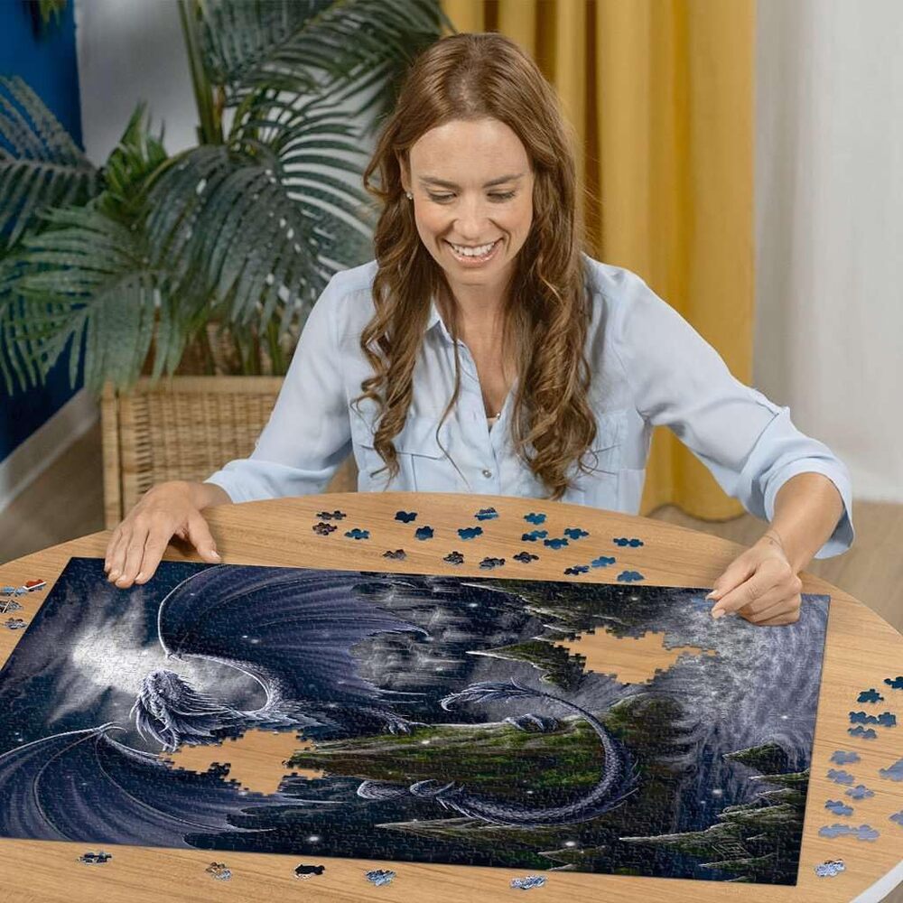 Ravensburger Puzzle 1500pc - The Black and Blue Dragon
