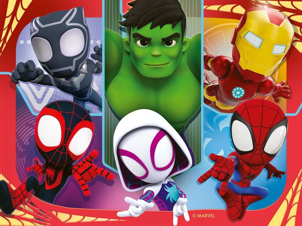 Ravensburger Puzzle 12, 16, 20, 24pc - Marvel Spidey & His Amazing Friends