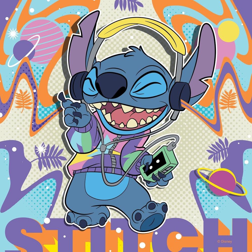 Ravensburger Puzzle 3x49pc - Disney Stitch Play the Day Away