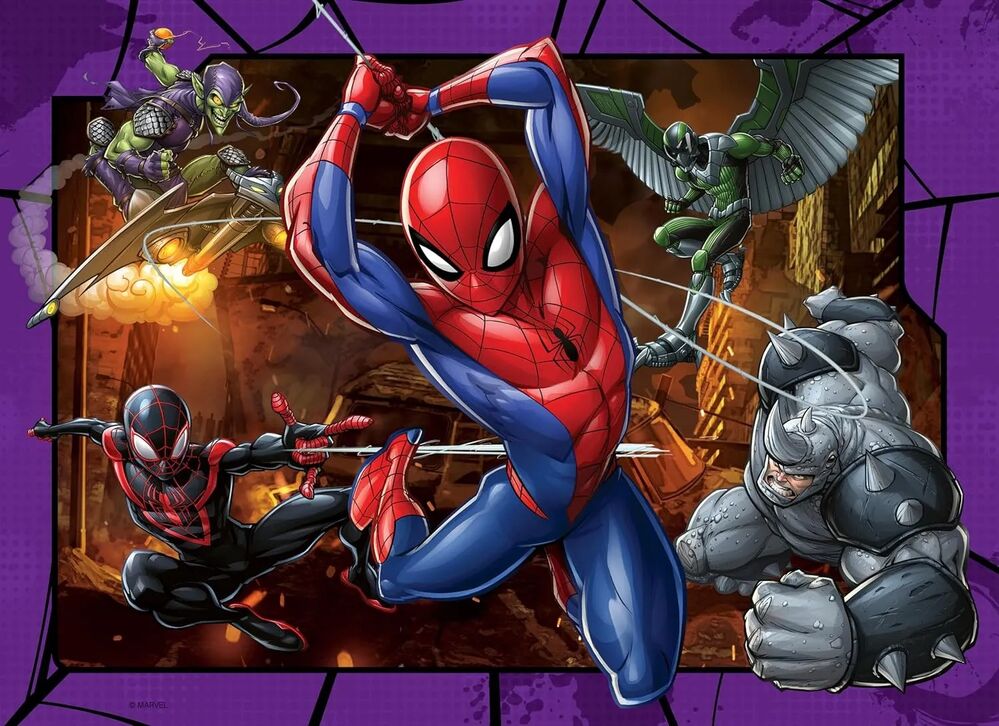 Ravensburger Puzzle 4x100pc - Marvel Spider-Man Bumper Pack