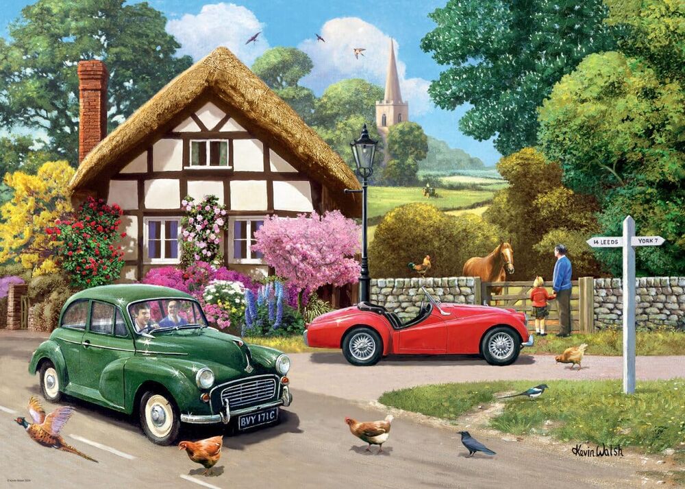 Ravensburger Puzzle 1000pc - Leisure Days No. 9: A Country Drive