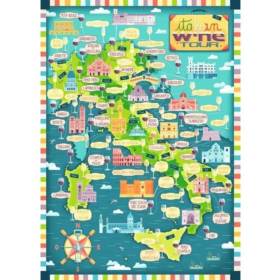 Ravensburger Puzzle 1000pc - Italian Wine Tour