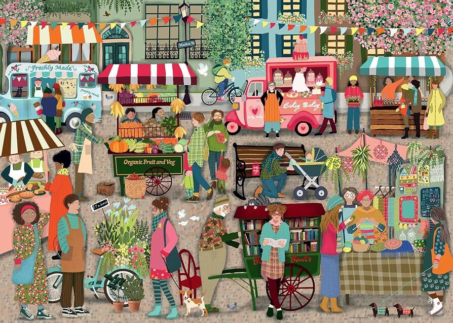 Ravensburger Puzzle 1000pc - Street Market