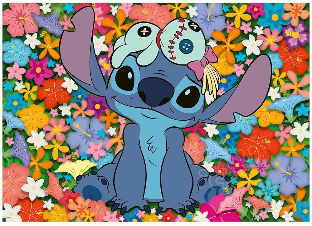 Ravensburger Puzzle 1000pc - Disney Stitch and Scrump
