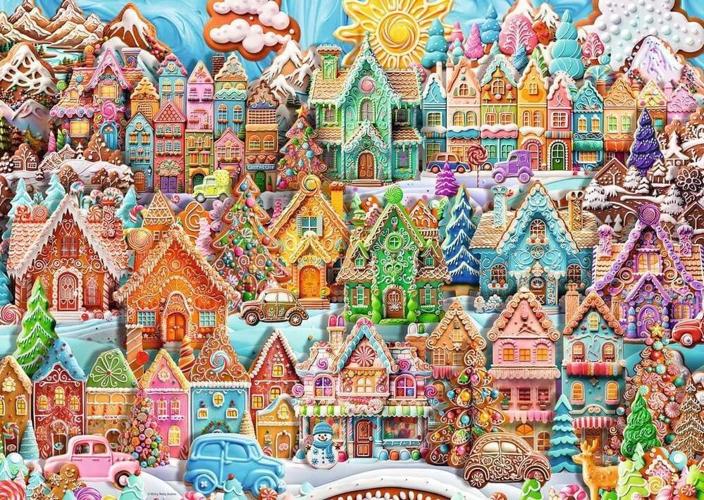 Ravensburger Puzzle 1000pc - Christmas Cookie Village