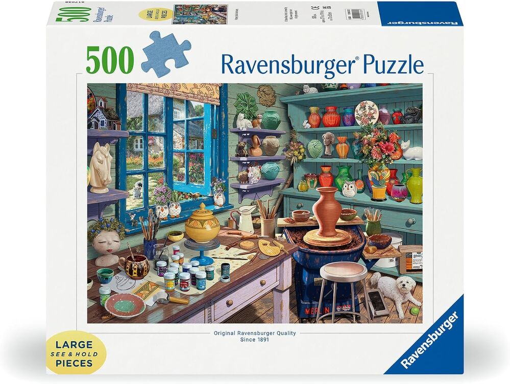 Ravensburger Puzzle 500pc Large Format - Pottery Studio Sanctuary