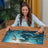Ravensburger Puzzle 1000pc - Enchanted Depths Dragon, Mermaid and Turtles