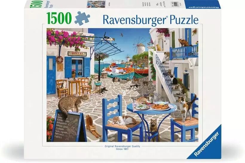 Ravensburger Puzzle 1500pc - Cats of Mykonos