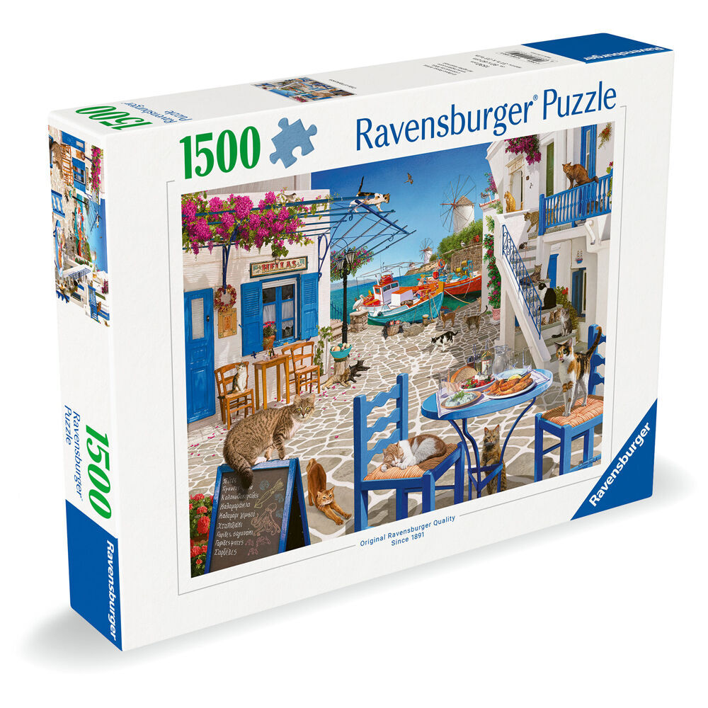 Ravensburger Puzzle 1500pc - Cats of Mykonos