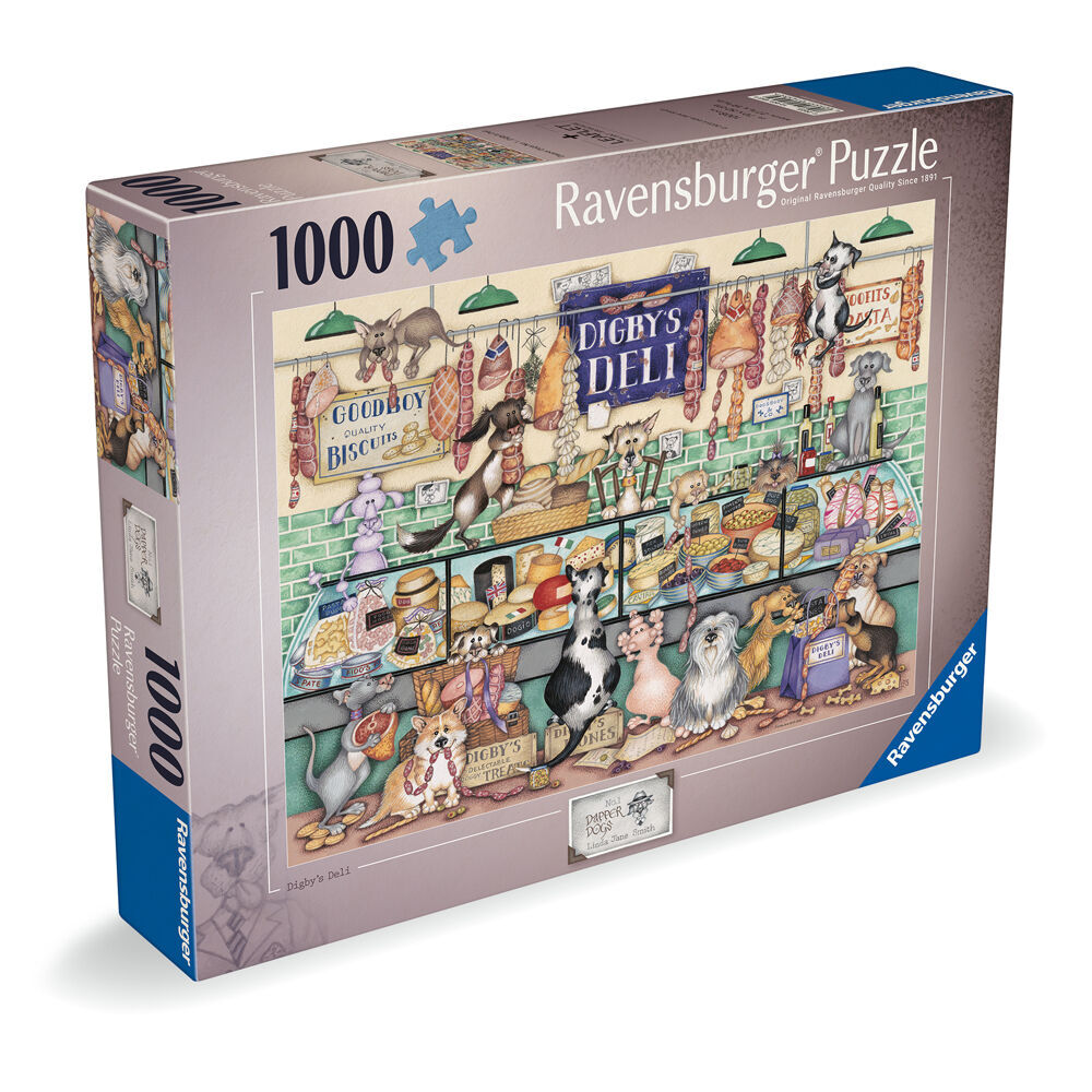 Ravensburger Puzzle 1000pc - Dapper Dog's Digby's Deli