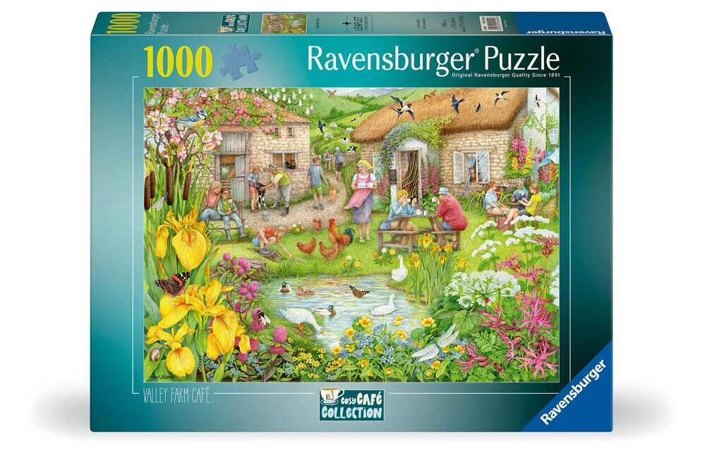 Ravensburger Puzzle 1000pc - Cozy Café Valley Café Farm