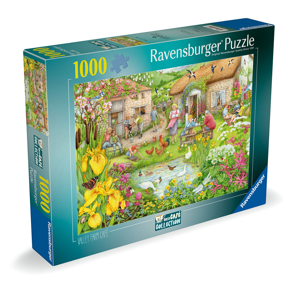 Ravensburger Puzzle 1000pc - Cozy Café Valley Café Farm