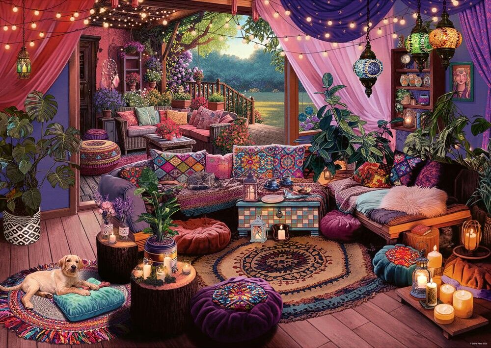Ravensburger Puzzle 1000pc - My Haven Boho Retreat