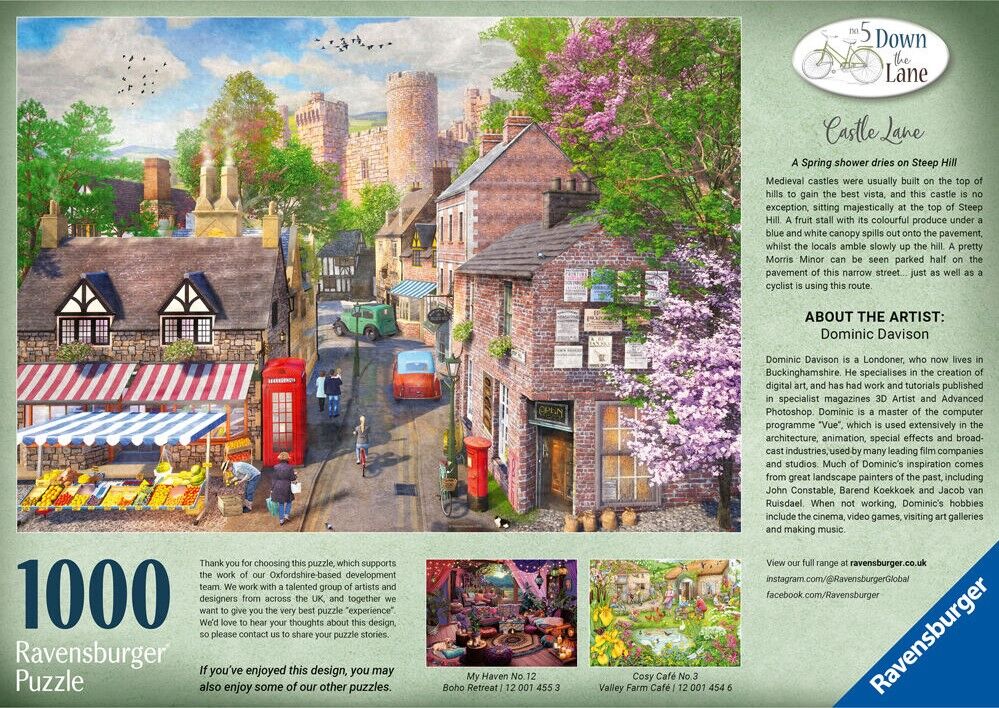 Ravensburger Puzzle 1000pc - Down The Lane Castle Lane