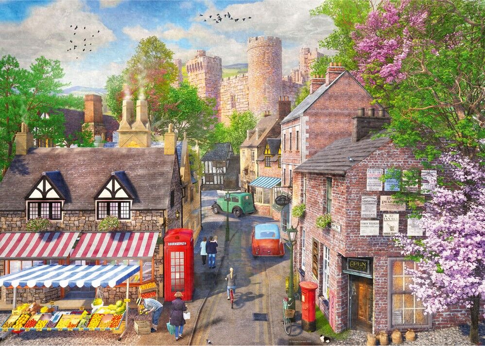 Ravensburger Puzzle 1000pc - Down The Lane Castle Lane