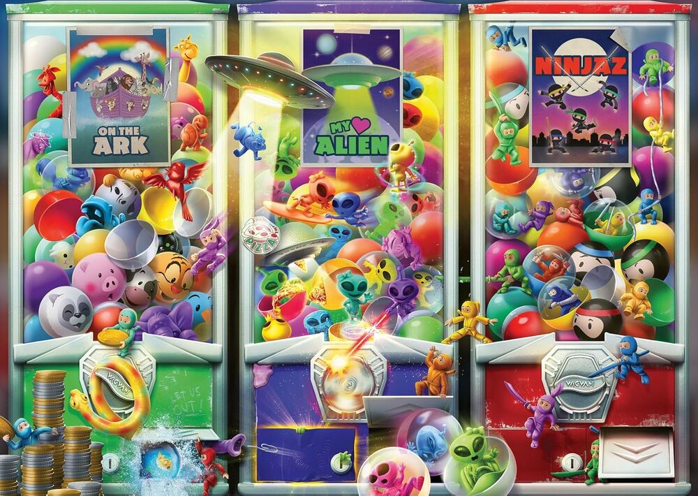 Ravensburger Puzzle 1000pc - Animals, Aliens and Ninjas