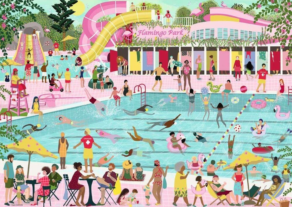 Ravensburger Puzzle 1000pc - Flamingo Park