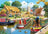 Ravensburger Puzzle 1000pc - A Busy Day on the Canal