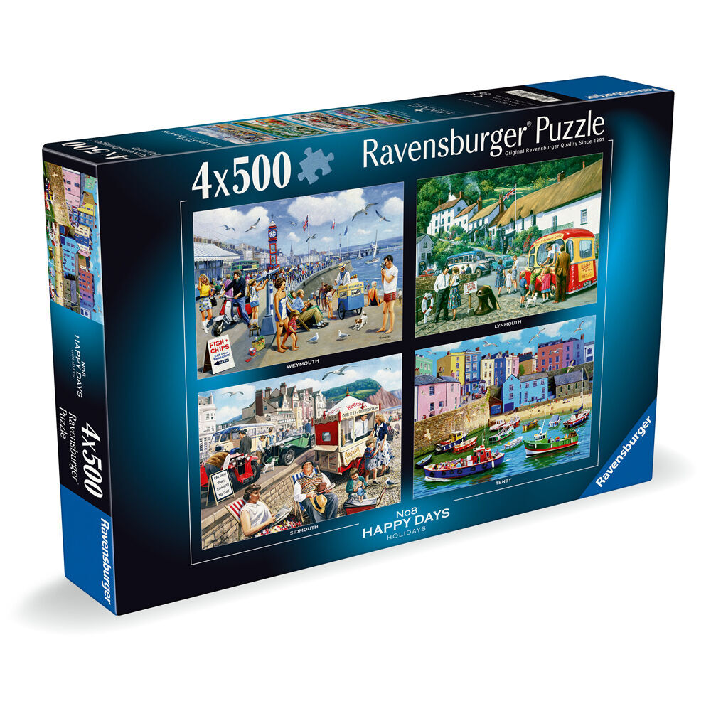 Ravensburger Puzzle 4x500pc - Happy Days No.8 Holidays