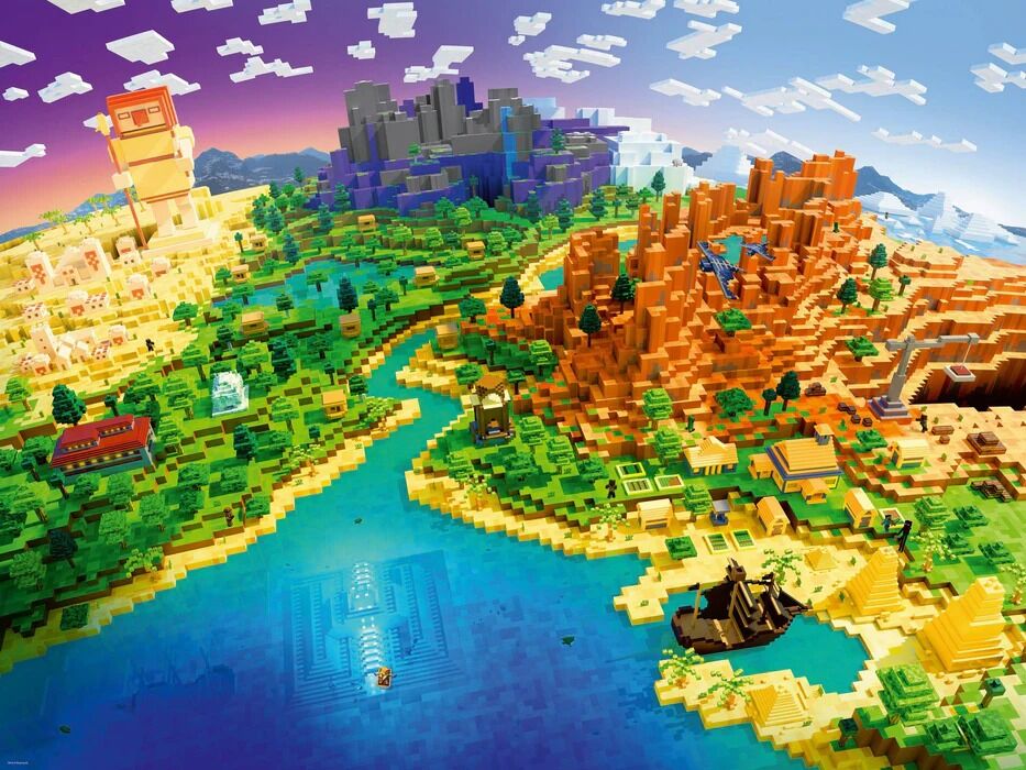 Ravensburger Puzzle 500pc - World of Minecraft